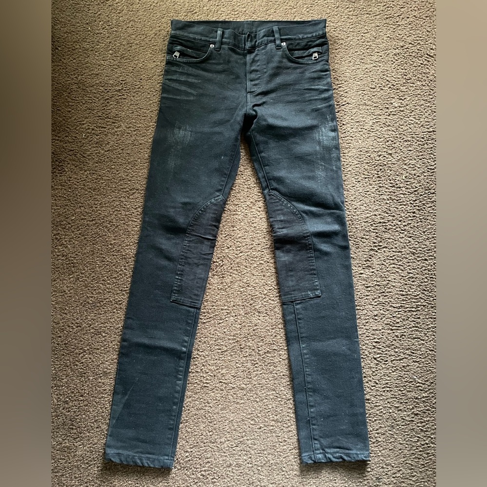 Balmain jeans with waxed distressed marks sz. 29